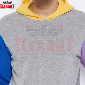 Ensemble de survêtement coloré à capuche pour homme, style streetwear décontracté, avec sweat à capuche patchwork personnalisé et pantalon de jogging, collection 2026 - Product Image 6