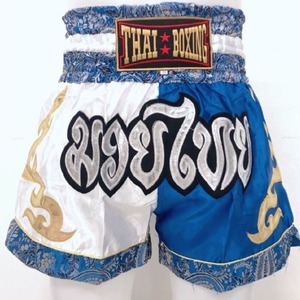 Thai Boxing Muay Thai <b>Shorts</b> <b>Men's</b> Satin Embroidered High Waist Elastic Breathable Sporty <b>Short</b> <b>Shorts</b> - Product Image 4