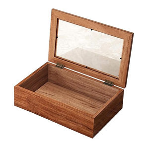 Caja de Joyería de Madera Hecha a Mano, Organizador de Almacenamiento de Recuerdos con Diseño Celta Grabado, Caja de Joyería de Madera - Product Image 1