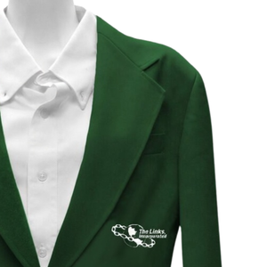 Veste Blazer The Links avec écusson vert forêt, tenue formelle grecque pour homme, uniforme de club brodé, sur mesure en gros - Product Image 5