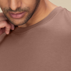 Vente en ligne de t-shirts pour hommes avec logo personnalisé, séchage rapide, respirant, style streetwear, col rond, tissu tricoté teinté, modèle nouveau t-shirt pour hommes - Product Image 6