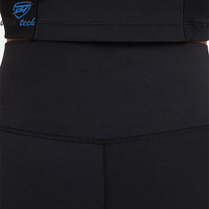 High Quality Women High Waist Yoga Shorts Gym Fitness Running Workout Shorts Soft Elastic Activewear Custom Logo Print - Product Image 5