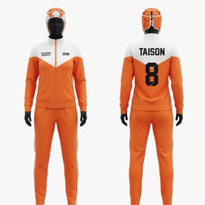 Unisex Rugby-Trainingsanzug Premium-Qualität 300g Polyester/Nylon Interlock-Gewebe Atmungsaktiv Wasserdicht Winddicht Schnelltrocknend - Product Image 1