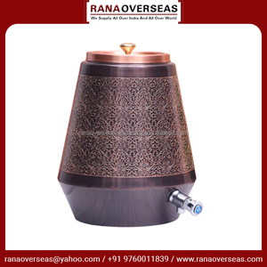 ถังเก็บน้ำทองแดงโบราณถังเก็บน้ำดีไซน์ใหม่ล่าสุดพร้อมอายุรเวท - Product Image 2