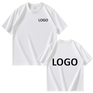 เสื้อยืดคอตตอนผสมผ้าถัก แขนสั้น คอกลม ทรงปกติ สำหรับผู้ชายและผู้หญิง สกรีนโลโก้ได้ ขายส่งจำนวนมาก - Product Image 2