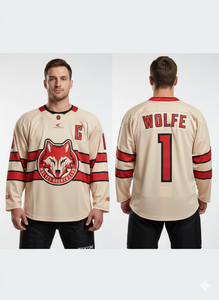 Uniformes de hockey sur glace pour hommes adultes en gros, faible MOQ, design personnalisé, 100 % polyester, séchage rapide, UPF 50, logo personnalisé, pantalon, chaussettes - Product Image 5