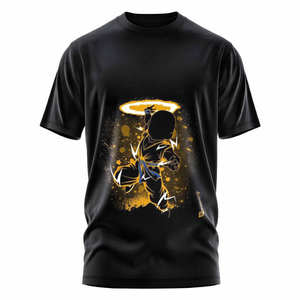 Camiseta Unisex Extra Grande de Algodón Personalizada con Logotipo Sólido, Patrón Animado, Impresión Gráfica en Serigrafía sobre Tela Jersey, Camiseta para Hombre - Product Image 3