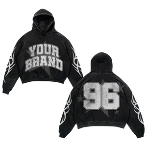 Conjunto deportivo Glory Custom Screen Print de primera calidad, sudadera con capucha extragrande y pantalones deportivos para ropa urbana unisex. - Product Image 4