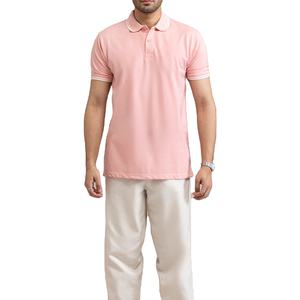 เสื้อโปโลชายสั่งทำพิเศษ ระบายอากาศได้ดี คุณภาพสูง ผ้าฝ้าย 100% เสื้อยืดลำลองสำหรับผู้ชาย บริการสกรีนโลโก้ตามสั่ง บริการ OEM เสื้อโปโลชาย - Product Image 1