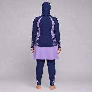 Ensemble Burkini Modeste pour Femmes Musulmanes - 4 Pièces - Jogging - Course à Pied - Séchage Rapide - Écologique - Spandex/Polyester - Toutes Saisons - Product Image 4
