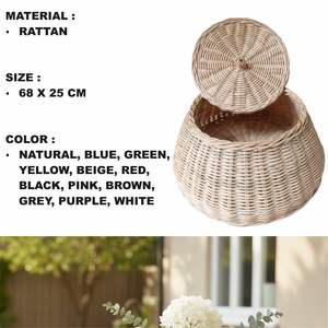 Cesta de Mimbre Navideña Artesanal - Product Image 2