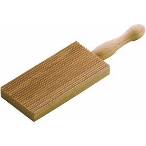 Outil à pâtes en bois de qualité supérieure pour la cuisine : Spatule à gnocchis et à pâtes faits maison, en promotion - Product Image 1