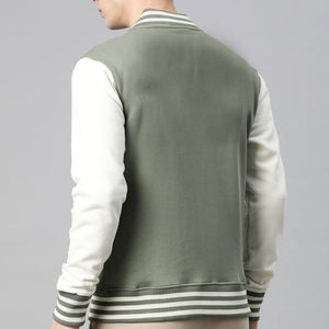 Custom Embroidery Patch Work Winter Varsity Jackets Leather Sleeve Baseball Jacket C Men's Bomber Letterman Jacket - Product Image 3