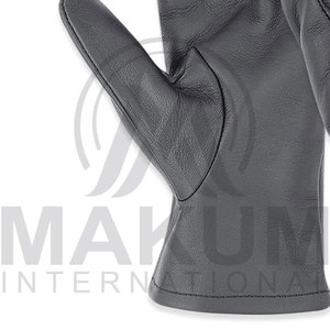 Gants d'hiver en cuir véritable de qualité supérieure pour hommes - Écologiques, respirants, compatibles écran tactile, unis, chauds, pour l'extérieur et formels - Product Image 4