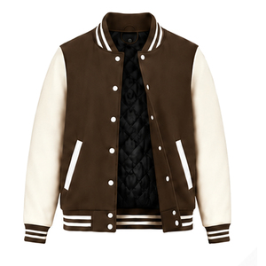 OEM Customizable Men's Varsity <b>Jacket</b> with Stand Collar Front Logo Eco-Friendly Breathable Winter <b>Jacket</b> High Quality Wholesale - Product Image 5