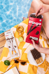 Pingo Stick 32g Galletas de Chocolate con Leche con Relleno de Cacao Intenso en Bolsita |   Satisfacción Dulce Premium |   Fábrica en Vietnam |   Gratis - Product Image 1