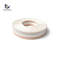 Bande de chant PVC auto-adhésive effet bois, haute brillance, 1x22mm, largeur personnalisable 0.4-3mm, pour bordure de meuble de salle de bain en contreplaqué