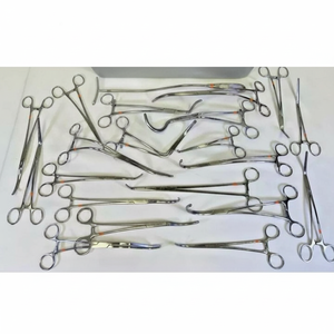 Juego de 21 Piezas de Instrumentos de Cirugía Vascular de Acero Inoxidable de Alta Calidad, Aprobado por la CE, con Estándar de Seguridad, Incluye Pinzas - Product Image 1