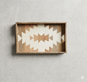 เขียงไม้มะม่วงแบบแข็งพร้อมขอบเปลือกไม้ - Product Image 1