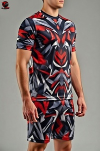 Conjunto de uniforme de voleibol con sublimación de logotipo personalizado, pantalones cortos de poliéster transpirables de secado rápido para entrenamiento en equipo, uniforme de voleibol - Product Image 4