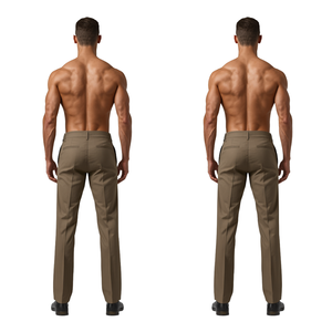 Men's <b>Waterproof</b> <b>Breathable</b> 100% Cotton Canvas Long Pleated Relaxed Fit Hard Shell Jacket All Seasons - Product Image 3