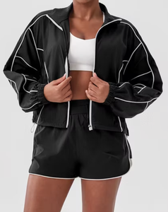 Women's Premium Nylon Short Set Casual Two Piece Outfit Soft Comfortable Breathable Summer Wear Matching Top and Shorts - Product Image 4