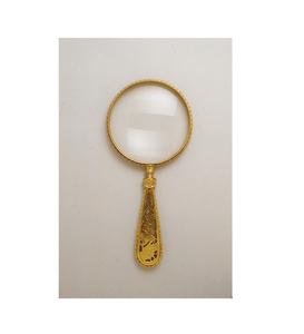 Lupa de metal dorado con agarre cómodo, ideal para leer libros, etiquetas y letras pequeñas - Product Image 2