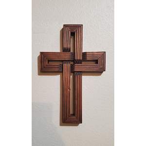 Regalo Religioso Cristiano, Cruz de Madera, Letrero de Pared para Oración - Product Image 1