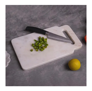 Planche à découper en marbre naturel durable, la plus vendue, pour comptoir de cuisine, compatible lave-vaisselle, idéale pour couper le fromage Paneer - Product Image 1