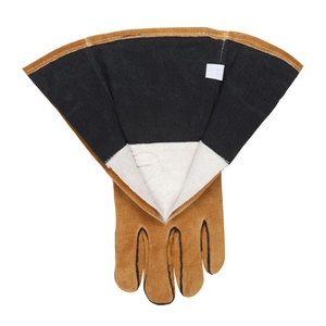 Guantes de Soldadura de Piel de Vacuno de Primera Calidad con Logotipo Personalizado, Resistentes a la Abrasión, para Bomberos y Barbacoa - Product Image 4