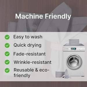 Serviettes de table en coton 18 x 18 pouces, douces, absorbantes et confortables - Idéales pour les événements et un usage régulier - Gris - Product Image 4