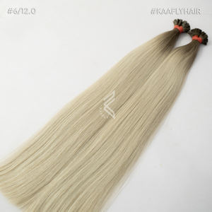 K Tip Extensiones de cabello Cabello humano Extensión de cabello humano recto para salones de calidad superior - Product Image 1