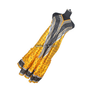 Vestido Sari de Seda Vintage Indio para Mujer, Vestido Informal sin Mangas para Mujer, Ropa de Fiesta de Primera Calidad, Elegante para Cena - Product Image 1