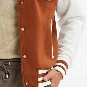 Streetwear Varsity <b>Jacket</b> Printing Embroidered Contrast Stripe Vintage Formal <b>Gothic</b> Waterproof Casual Winter V-neck OEM Service - Product Image 6