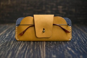 Étui à lunettes de soleil de luxe en cuir pleine fleur vintage, résistant à l'eau, léger, durable, avec doublure douce, protection pour lunettes, vente en gros - Product Image 3