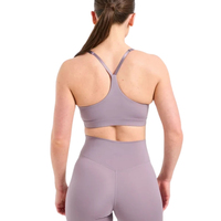 Soutien-gorge de sport essentiel pour femme, haut court de gym, extensible, respirant, pour l'entraînement et le fitness, vêtements de sport OEM ODM