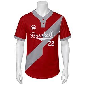 Wida Sports 2026 New Custom Baseball Jersey Unisex Sublimated Print Eco-Friendly Quick Dry Short Sleeve Adult Team - Product Image 2