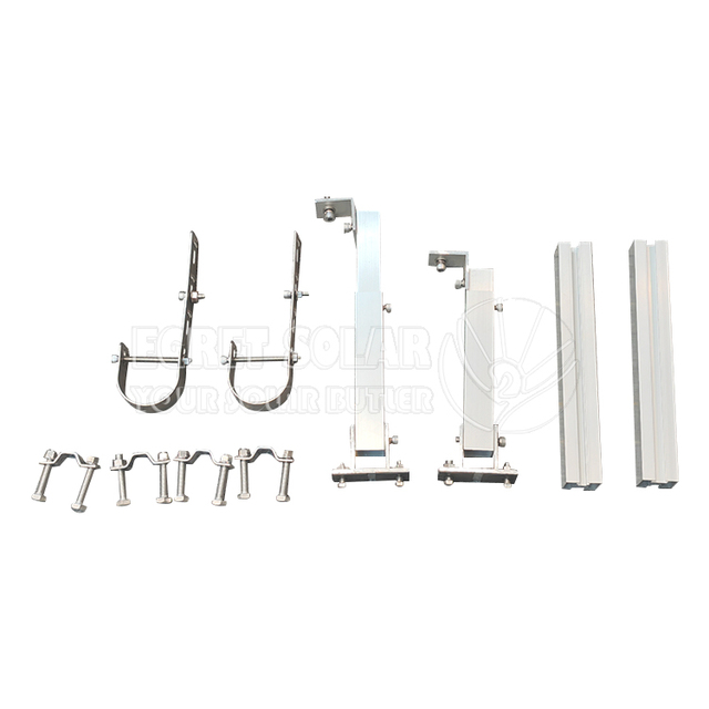 Solar Kit Aluminum Solar Wall Racking System Adjustable Solar Panel Mounting Bracket for Balcony