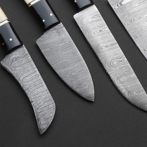 Handmade Carbon Steel Sustainable Multifunction Chef <b>Knife</b> <b>Set</b> 5 Pieces Razor <b>Sharp</b> High Carbon Forged Customizable Wholesale - Product Image 3