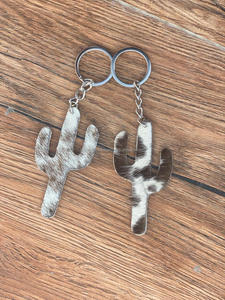 Nouveauté porte-clés en cuir de vachette porte-clés en cuir imprimé vache léopard porte-clés élégants - Product Image 4