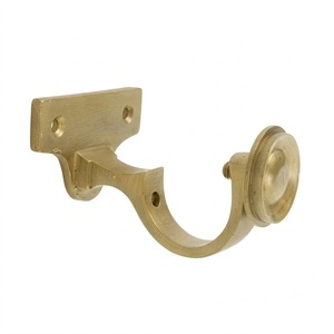 Soporte de Cortina de Hierro Forjado Vintage, Soporte de Cortina Metálico Industrial Vintage en Forma de U, Soporte de Pared de un Solo Poste - Product Image 3