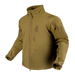 Chaqueta de Invierno Unisex con Capucha, Talla Grande, Tejido Softshell, Transpirable, Cierre Frontal con Cremallera Desmontable, Diseño Sólido, Impermeable, OEM/ODM - Product Image 4