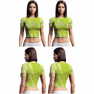 Camisetas cortas de alta calidad para mujer, las más vendidas, ropa de moda, camisetas cortas cómodas para mujer a bajo precio - Product Image 6