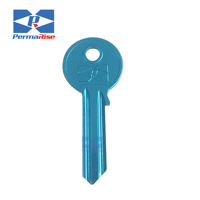 Clés vierges multicolores de marque EVERISE, personnalisables avec logo, tête ronde, non coupées, résistantes à l'eau, pour duplication de serrures résidentielles – Vente chaude