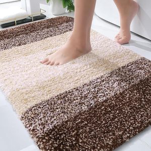 Hot Selling 17"x24" Microfiber Bath <b>Mat</b> Super <b>Absorbent</b> Non-Slip Floor Thick Plush Shaggy Tufted Bathroom Rug Washable Hotel - Product Image 1