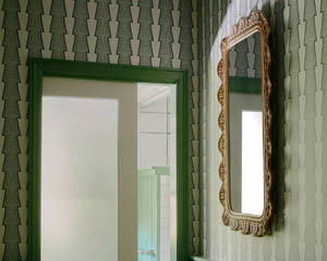 Espejo de Pared de Ratán Personalizado, Marco de Mimbre Tejido a Mano, Espejo Decorativo Boho Natural para Sala de Estar, Dormitorio - Product Image 3