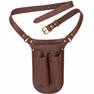 Ceinture porte-outils en cuir premium pour fleuriste, organisateur professionnel de jardinage, pochette de taille réglable, robuste, prix de gros OEM - Product Image 1