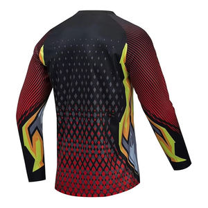 Jersey de Transferencia de Calor MX, Tela de Malla de Poliéster, Resistente al Viento, Anti-UV, Secado Rápido, Color Inalterable, Ropa para Motociclismo y Automovilismo - Product Image 2