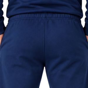 Navy Blue Men's Sweatpants <b>Elastic</b> <b>Waist</b> Jogger <b>Trousers</b> Tapered Fit Casual Athletic Bottoms <b>With</b> Side Pockets Daily Wear - Product Image 5