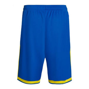 Pantalones Cortos Deportivos para Hombre, Color Rojo Sólido, con Franja Lateral Delantera, Secado Rápido, Cintura Elástica, Corte Medio, Tejido Ecológico - Product Image 5